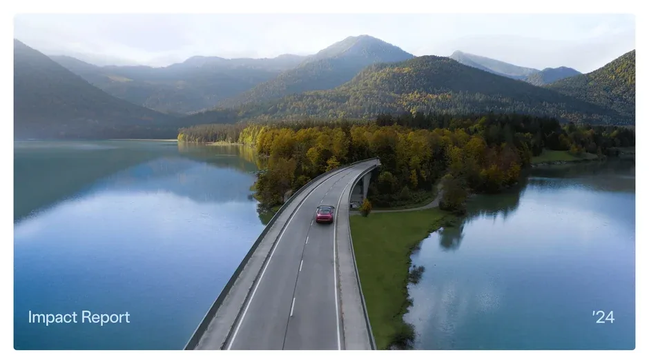 Tesla Impact Report 2024 design reference