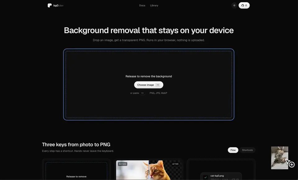 bg0 Local Background Removal preview