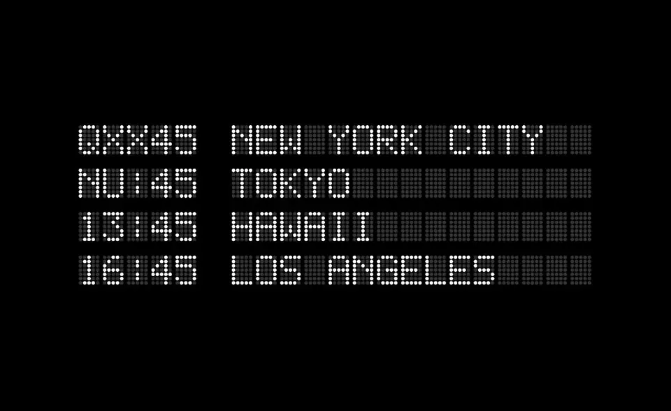 Dot Matrix Departure Board preview