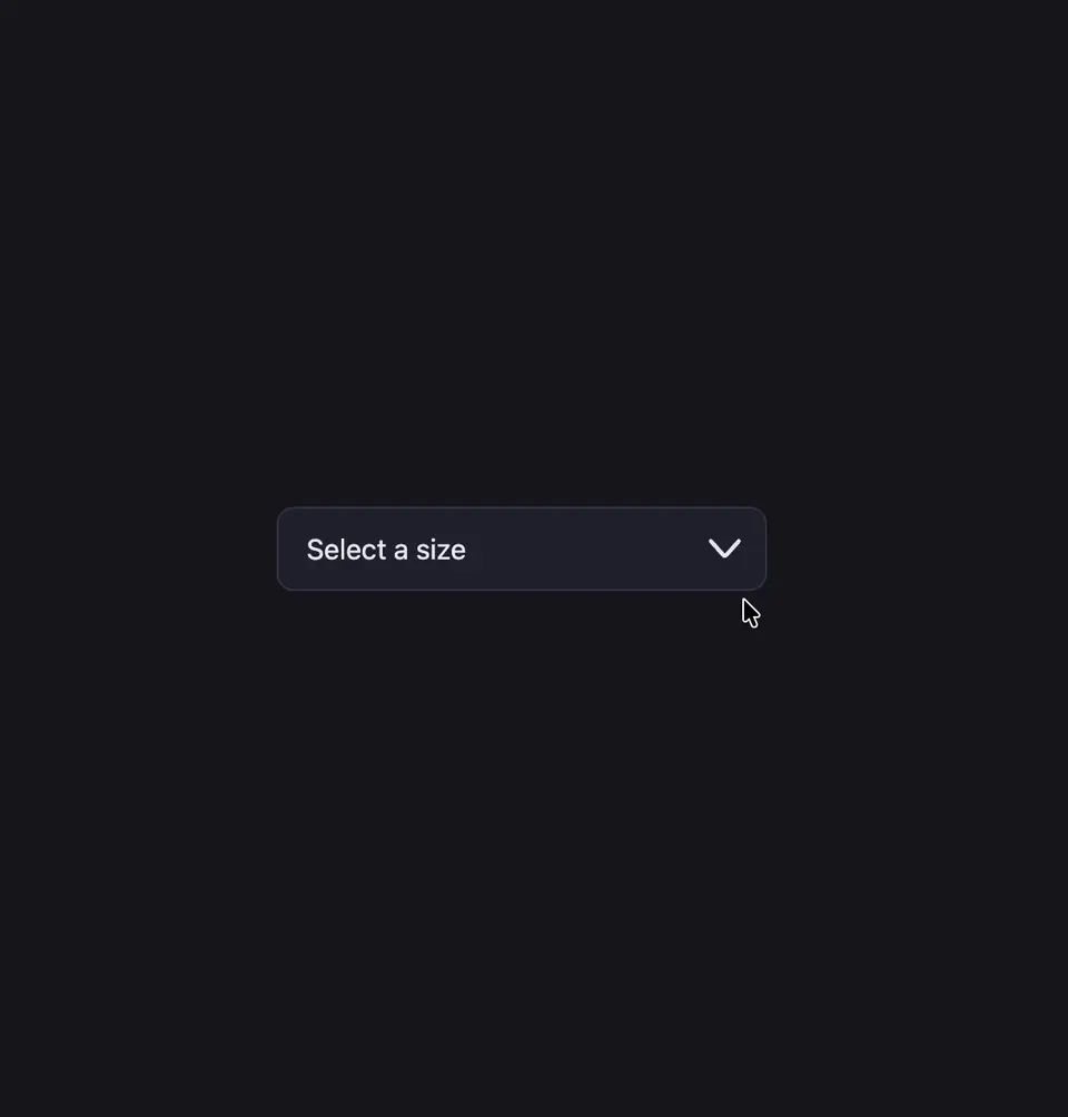 Broken Select Dropdown preview