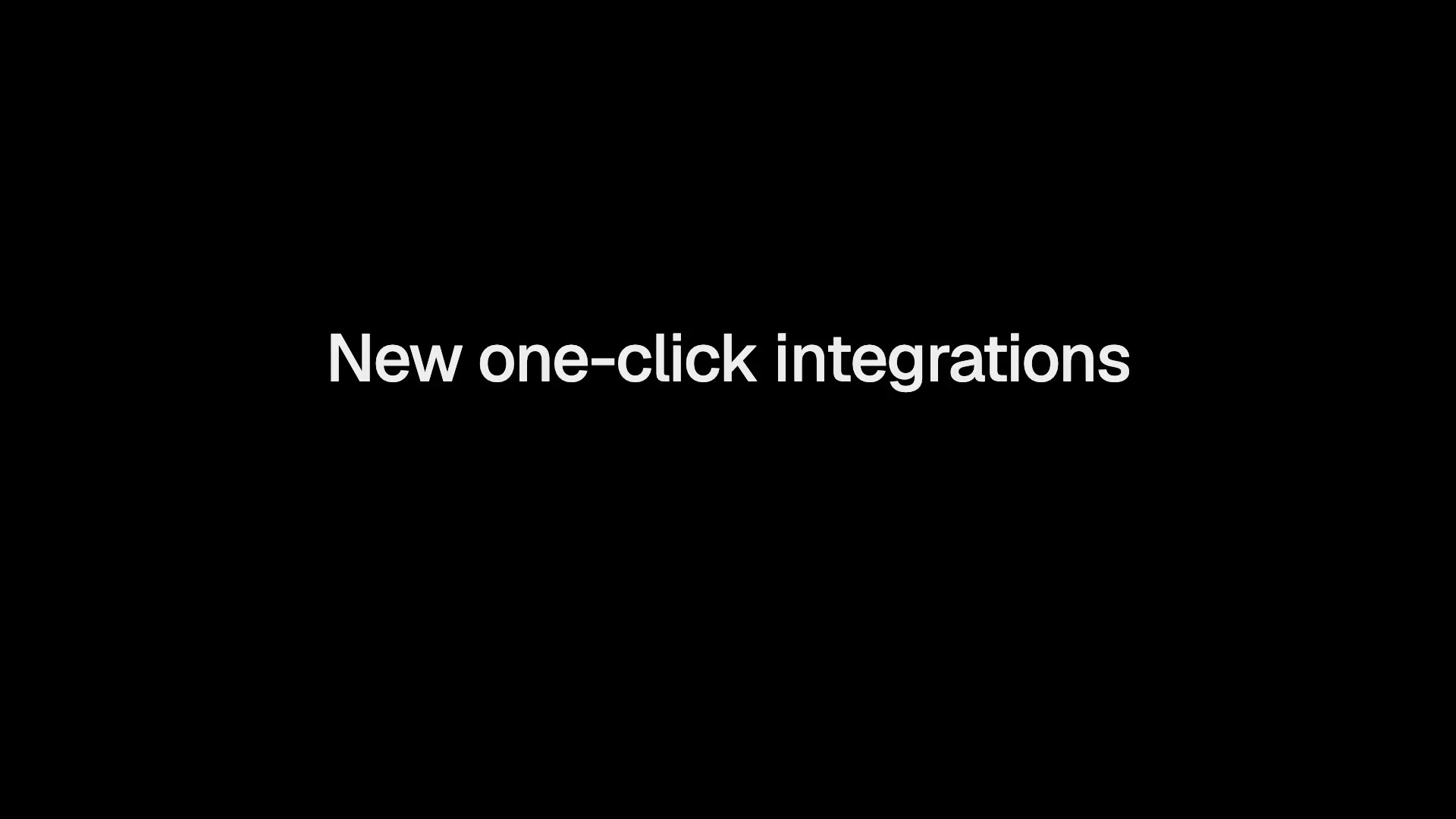 v0 One-Click Integrations preview