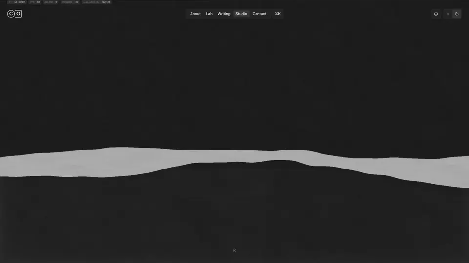Dark HUD Portfolio Interface preview