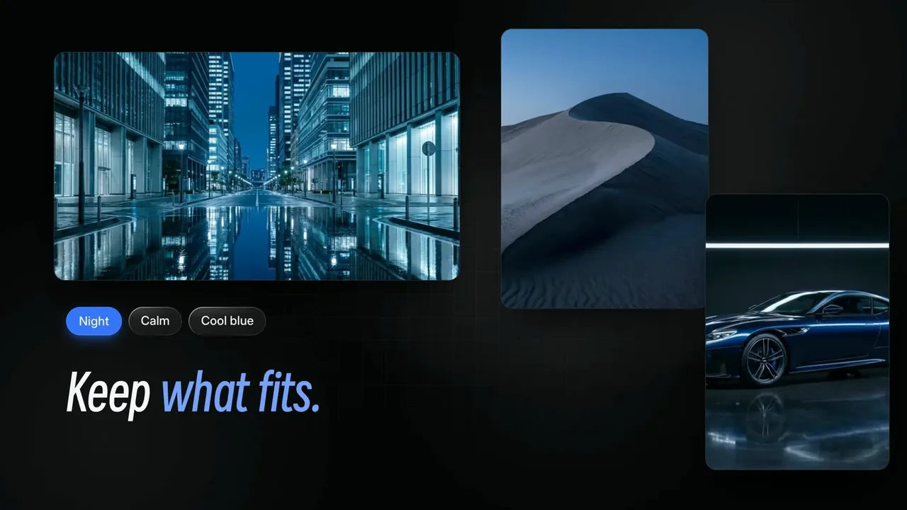 LaunchMotion · Moodboard Snap preview